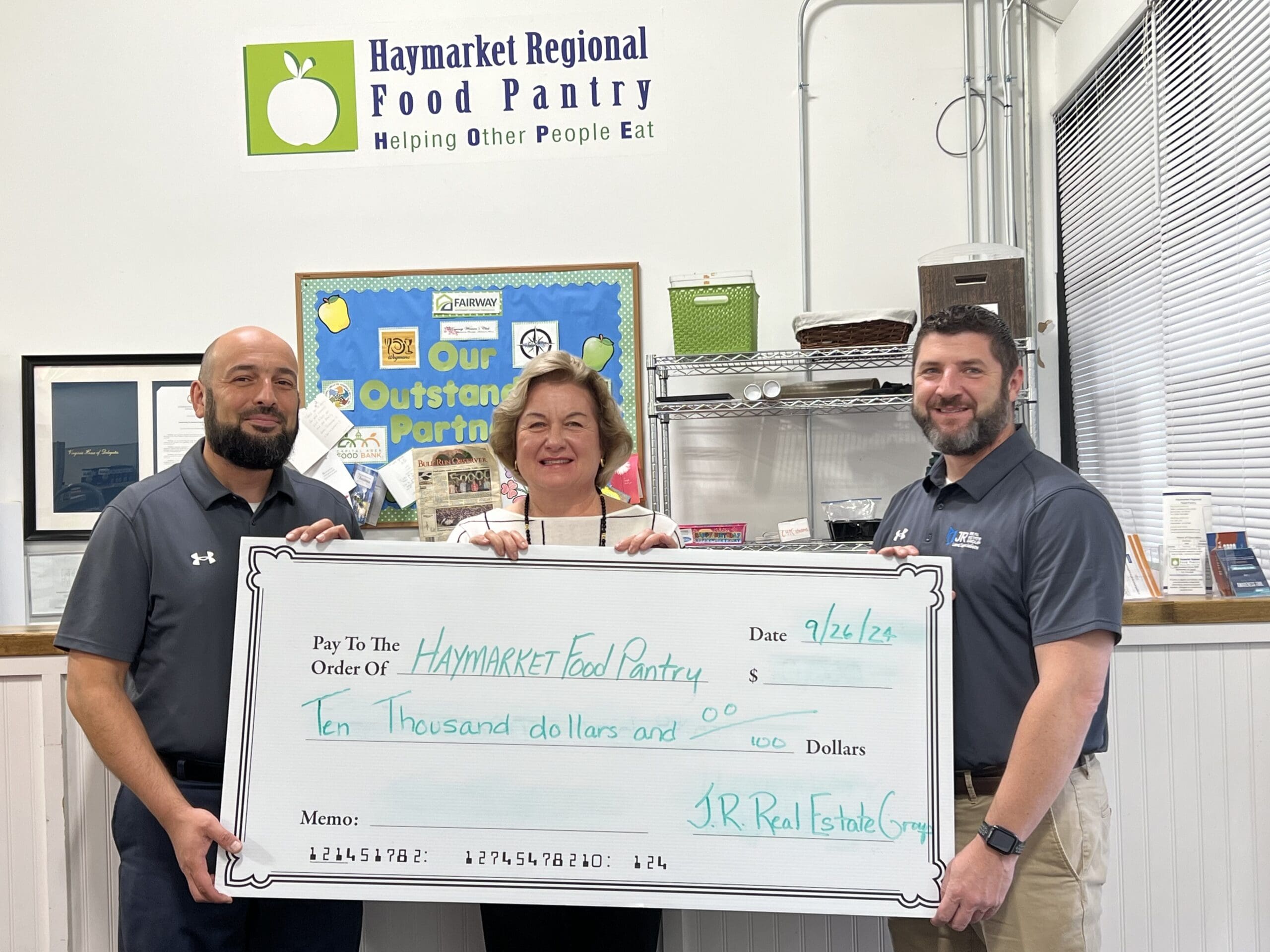 JR Real Estate Sponsors Haymarket Regional Food Pantry
